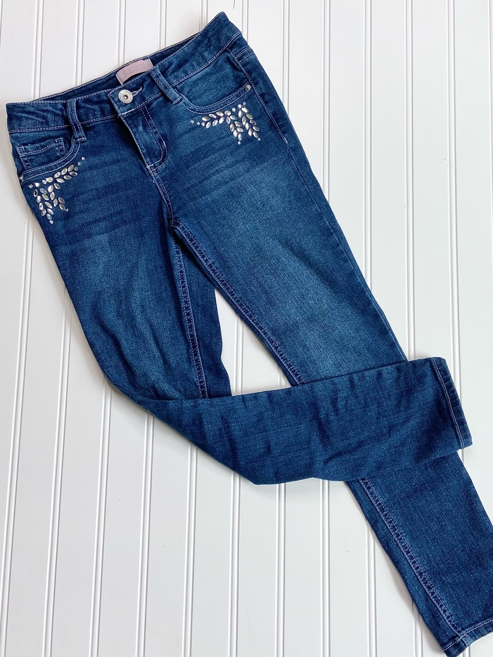 •Squeeze• girls crystal detail jeggings